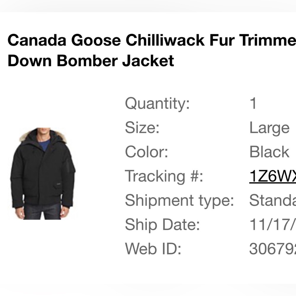 Canada Goose Fox Fur Trimmed Jacket